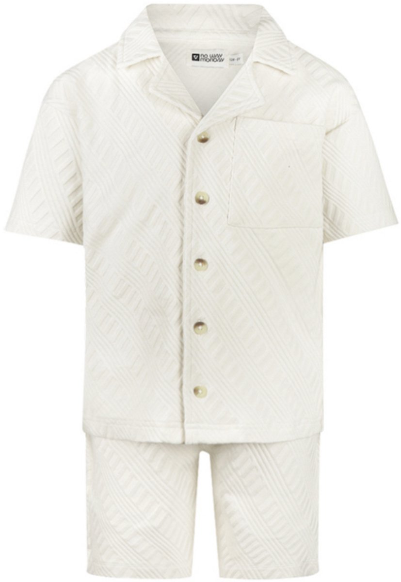No Way Monday - Kledingset - Off White - Loose Fit - Maat 128