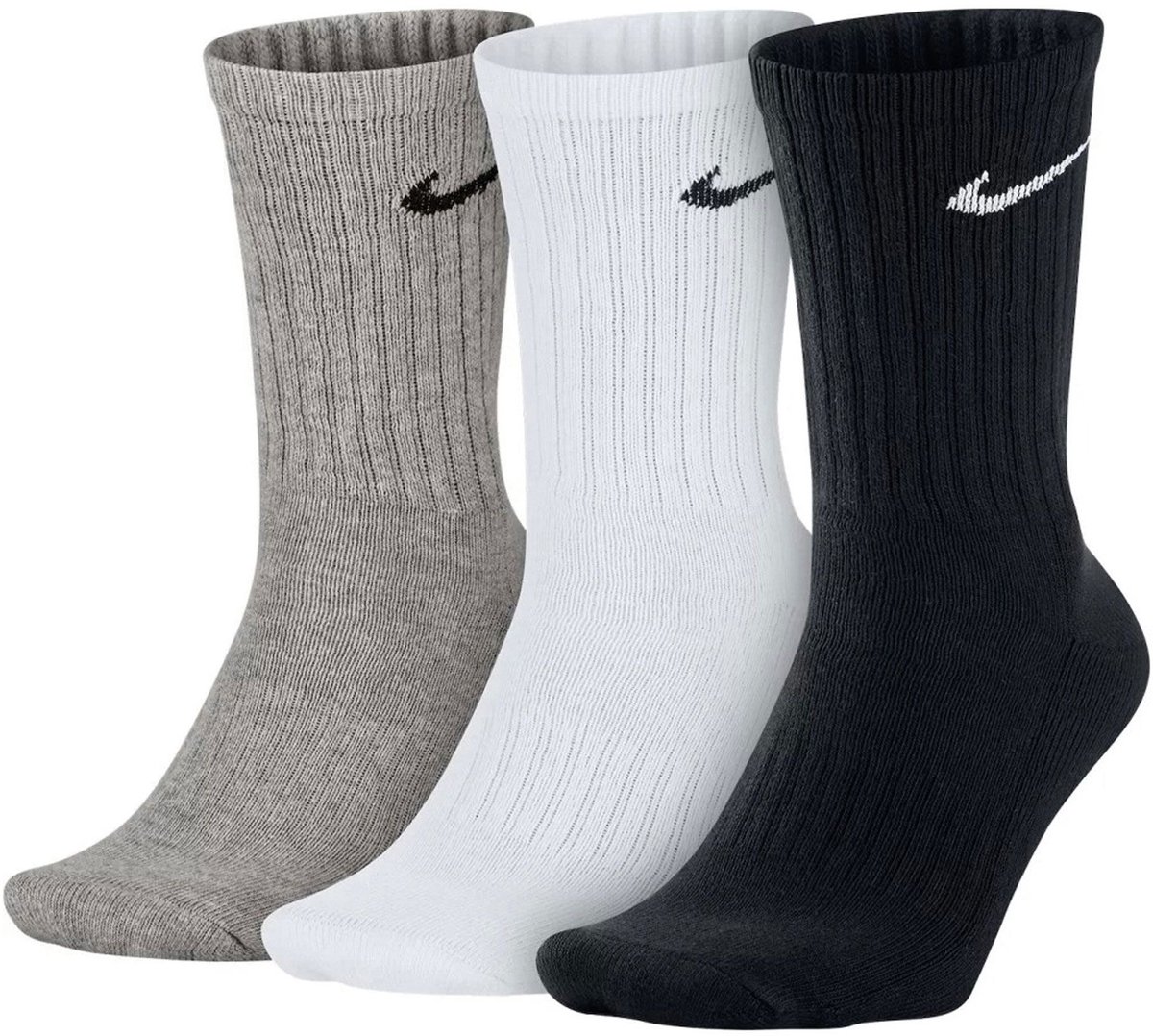Nike 3 Pair Tennis Crew Sock Sportsokken Algemeen – 46 Zwart