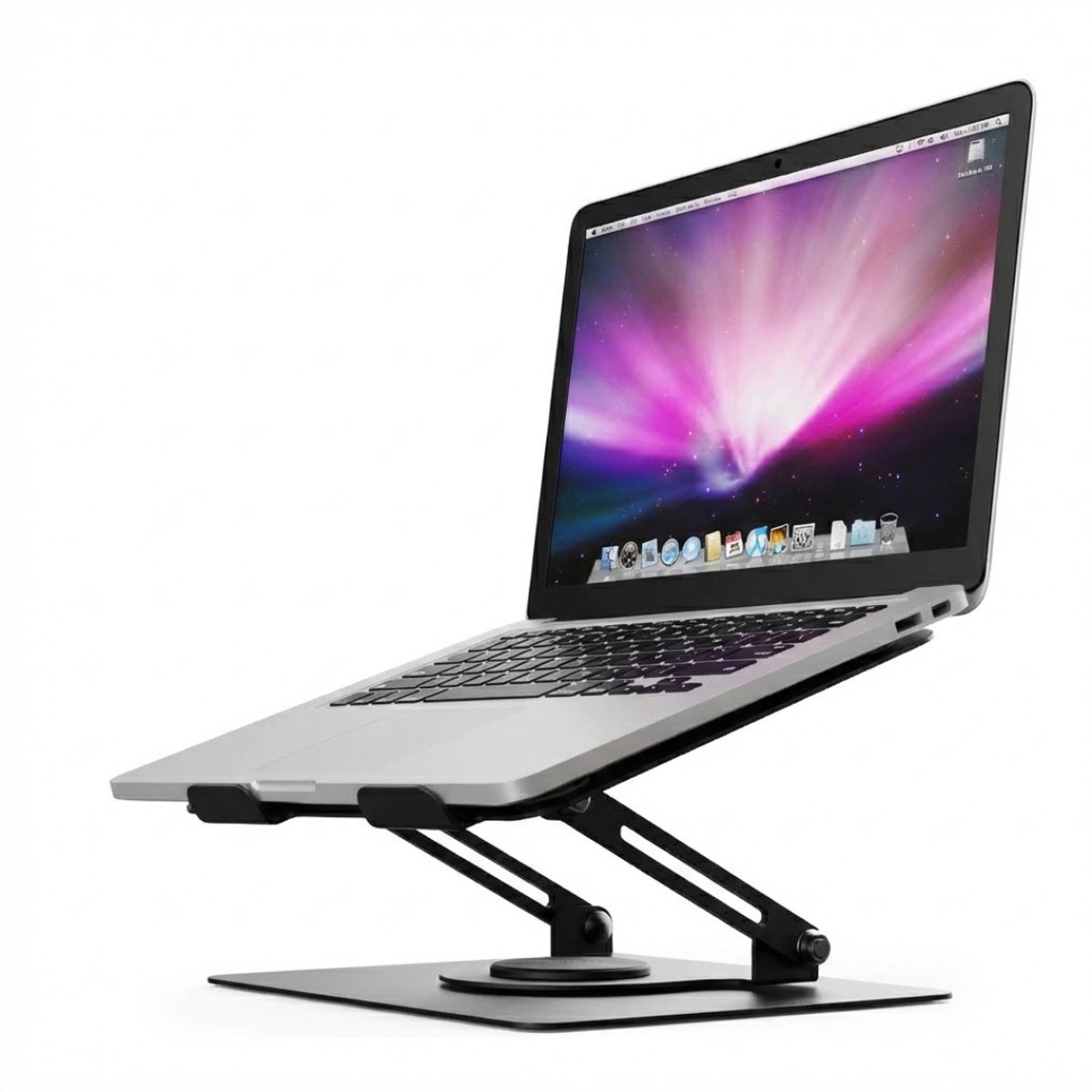 NBAP® Laptop Standaard Verstelbaar - Opvouwbaar - Verhoger - Zwart