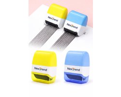 2 stuks rolstempels - camouflage - gegevensbescherming - rolstempel - tekstzwart - veiligheidsstempel - identiteitsbescherming - adressen zwart - voor privacy en verbergen van persoonlijke informatie- NexTrendshop