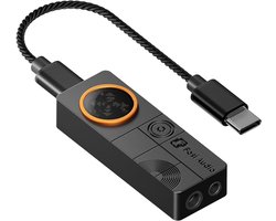 Fosi Audio DS3 DAC – Hi-Res USB DAC & Hoofdtelefoonversterker – Zwart – Compact & Krachtig