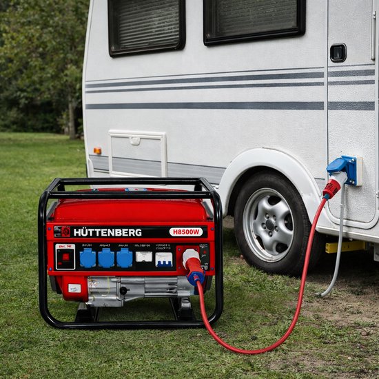Huttenberg stille generator aggregaat Continu 2200–2500W, piek benzine – mobiel – noodstroom - groupe electrogene