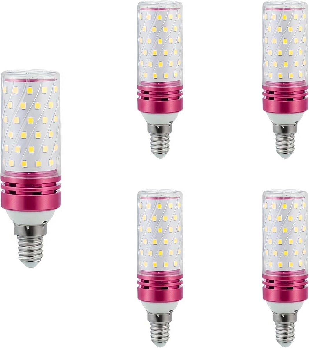 Maïskolf LEDlampen - Kleine schroeflamp - Heldere verlichting thuis - Energiebesparend tot 80% - 5 stuks - Koel wit