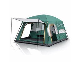 Lyve Familietent - 4-Persoons - Verduisterend - 8000mm Waterdicht - Groen