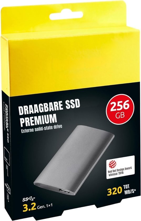 SCH® SSD Externe Harde Schijven - SSD Externe Harde Schijf - Grijs - 9cm x 1cm x 6cm van sch — afbeelding 3
