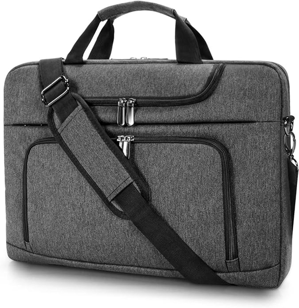 Stunq® Laptoptas voor 17 inch notebooks - Professionele schoudertas met bescherming