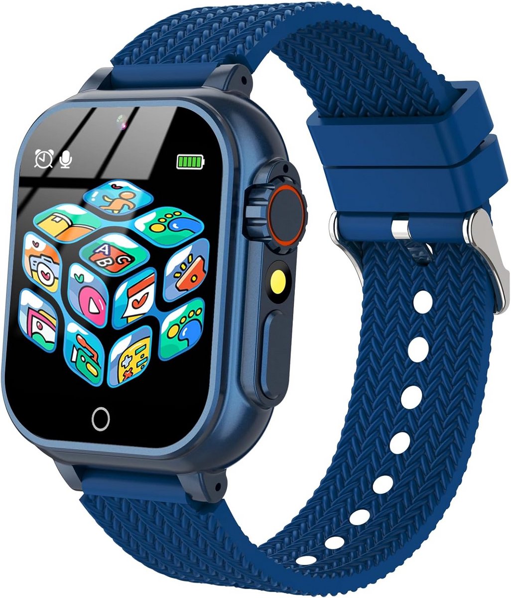Kinder Smartwatch met Stappenteller en Educatieve Functies voor Jongens en Meisjes