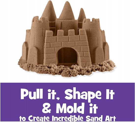 Kinetic Sand - Kneedbaar Speelzand - Bruin - 0,9 kg origineel Kinetic Sand - Sensorisch speelgoed