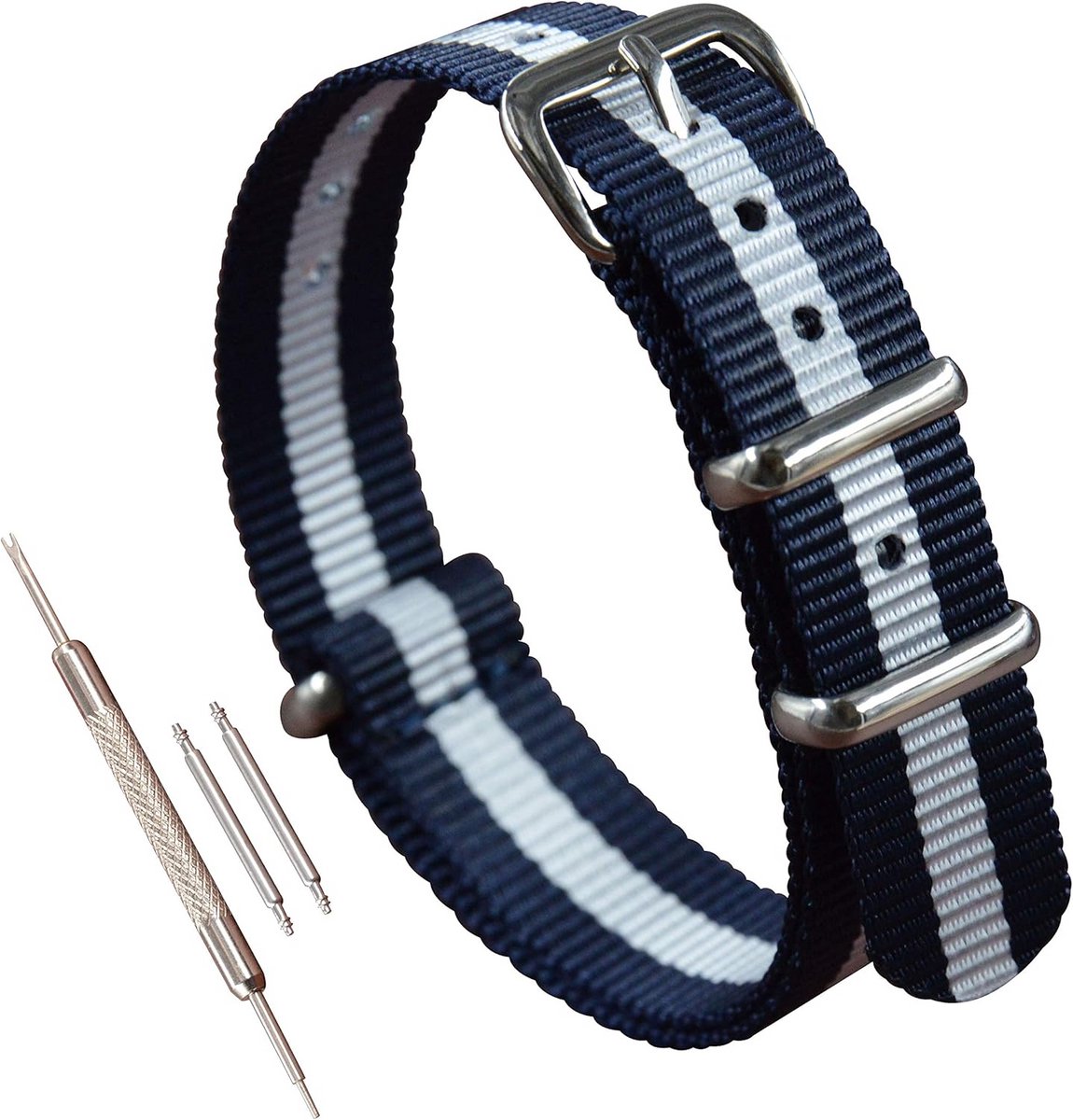 Dunne Nylon Horlogeband Vervanging (10-24mm) voor Traditionele Horloges