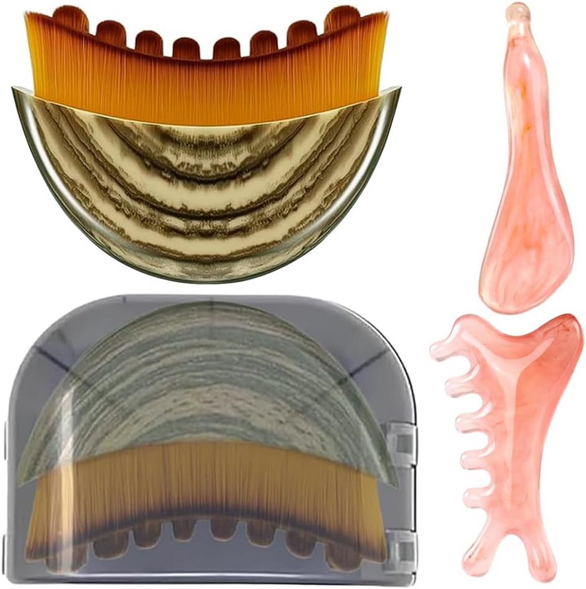 Lymfatische Contourborstel voor Gezichtsmassage en Lymfedrainage