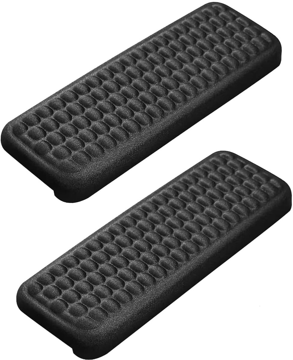 L-vormige Ergonomische Toetsenbord Polssteun - Geheugenfoam - 30 x 10 x 2.5 cm