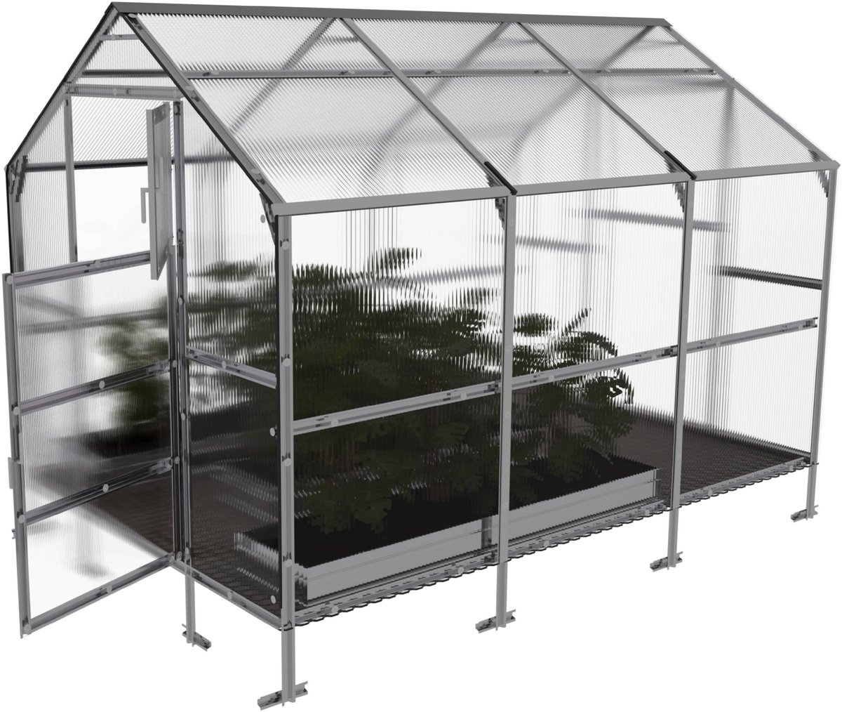 Klasika Polycarbonaat tuinkas 2,35x3m 7,05m² Bernard