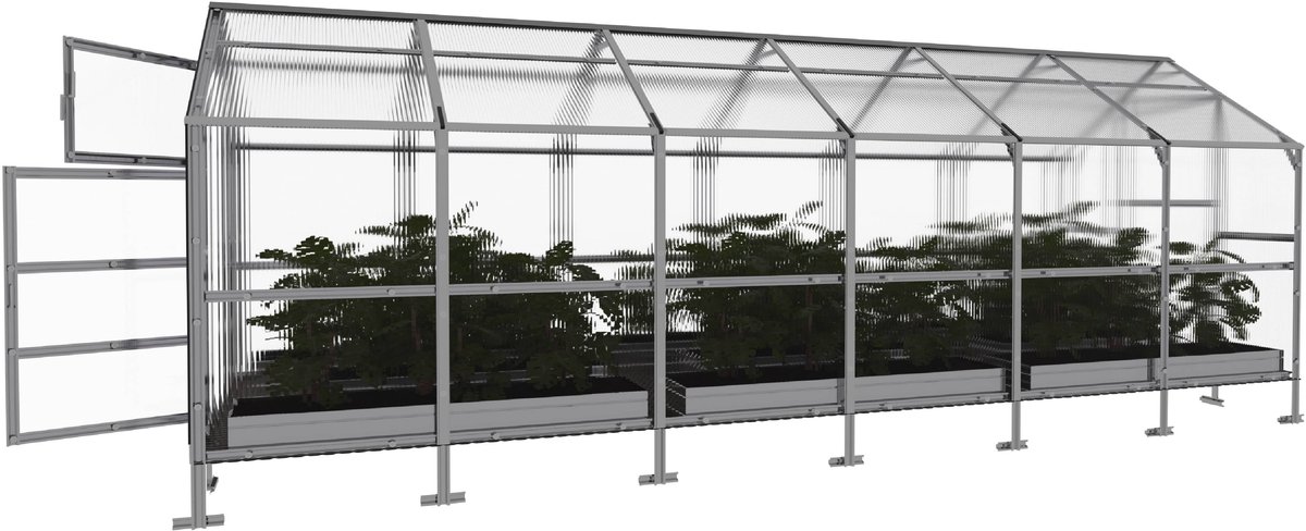 Klasika Polycarbonaat tuinkas 2,35x6m 14,1m² Bernard