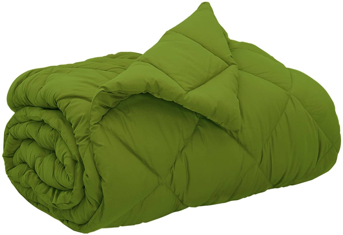 vidaXL - Volledig - Jaar - Dekbed - Groen - 240 - x - 260 - cm - Microvezel