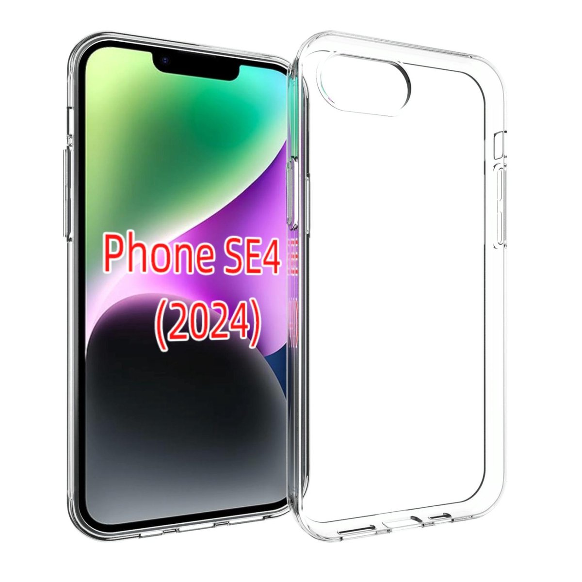 Mobigear Doorzichtig Hoesje geschikt voor Apple iPhone 17e Telefoonhoesje Flexibel TPU | Mobigear Basics Backcover | Doorzichtig Telefoonhoesje iPhone 17e | iPhone 17e Case | Back Cover - Transparant