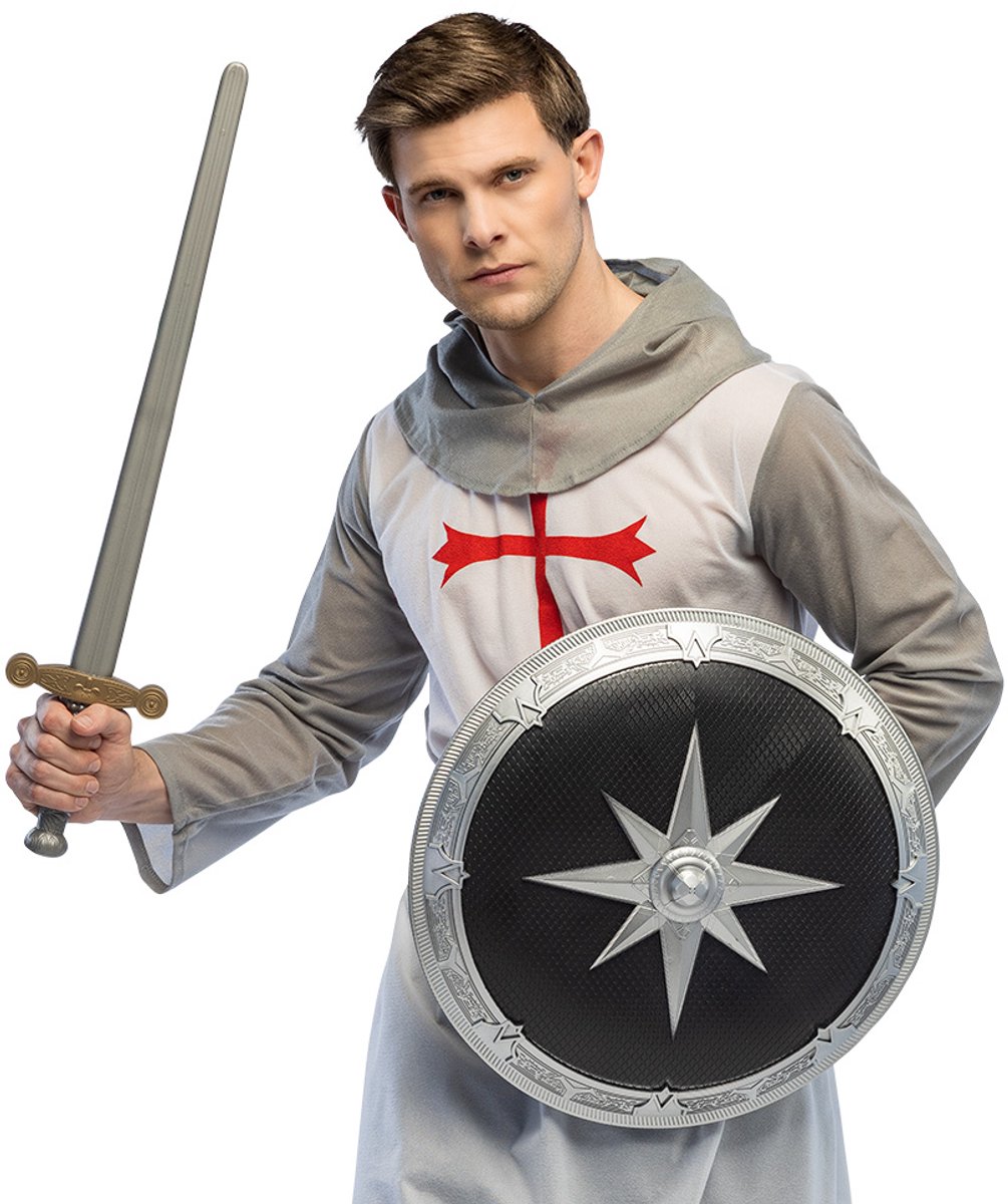 Boland - Set ridder Brimstone - Schild & Zwaard - Accessoires - Superheld - Cosplay - Carnaval - Halloween - Themafeest - Carnaval - Themafeest