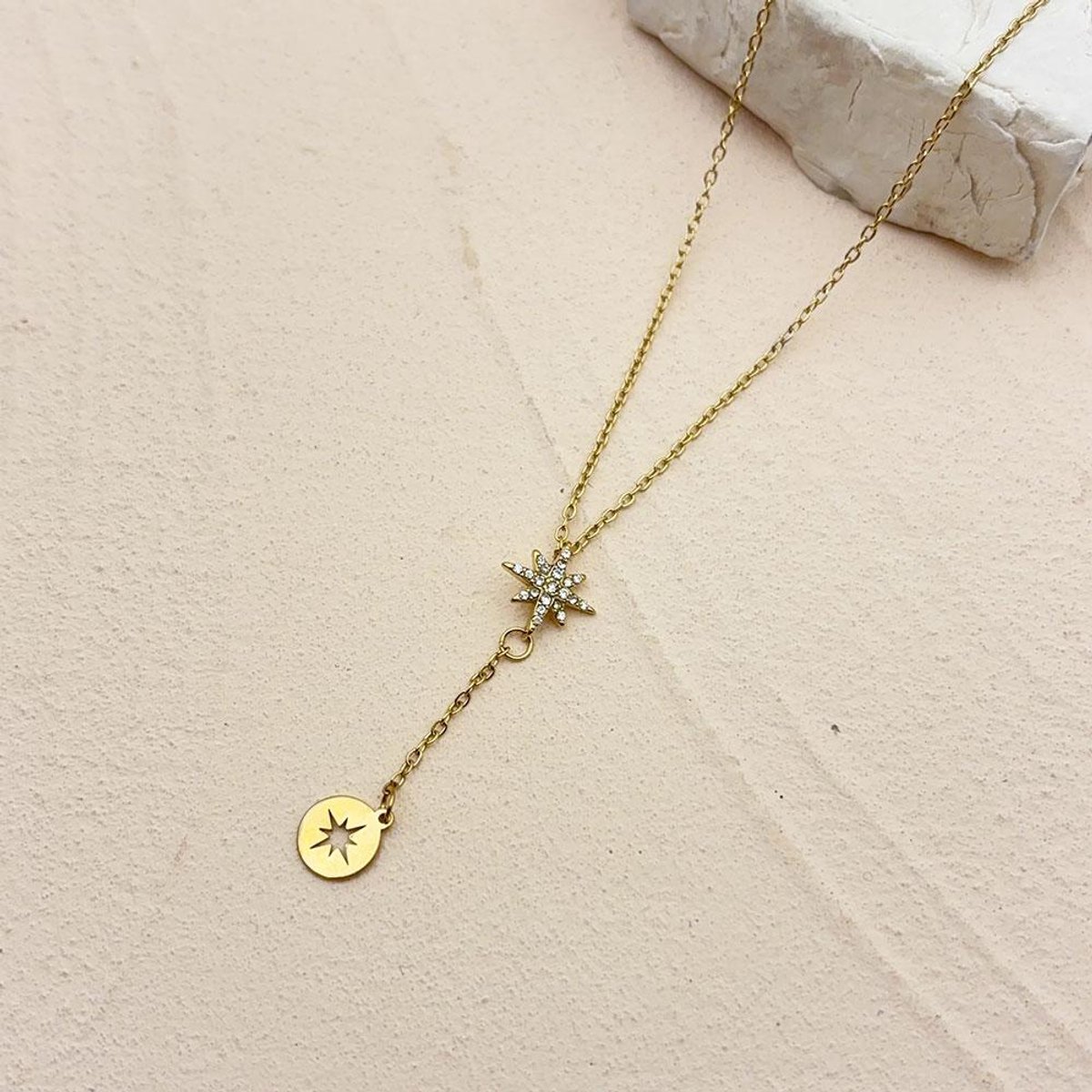 Ketting Si Amor Sieraden NW1640-G Roestvrij Staal Kleur Goud