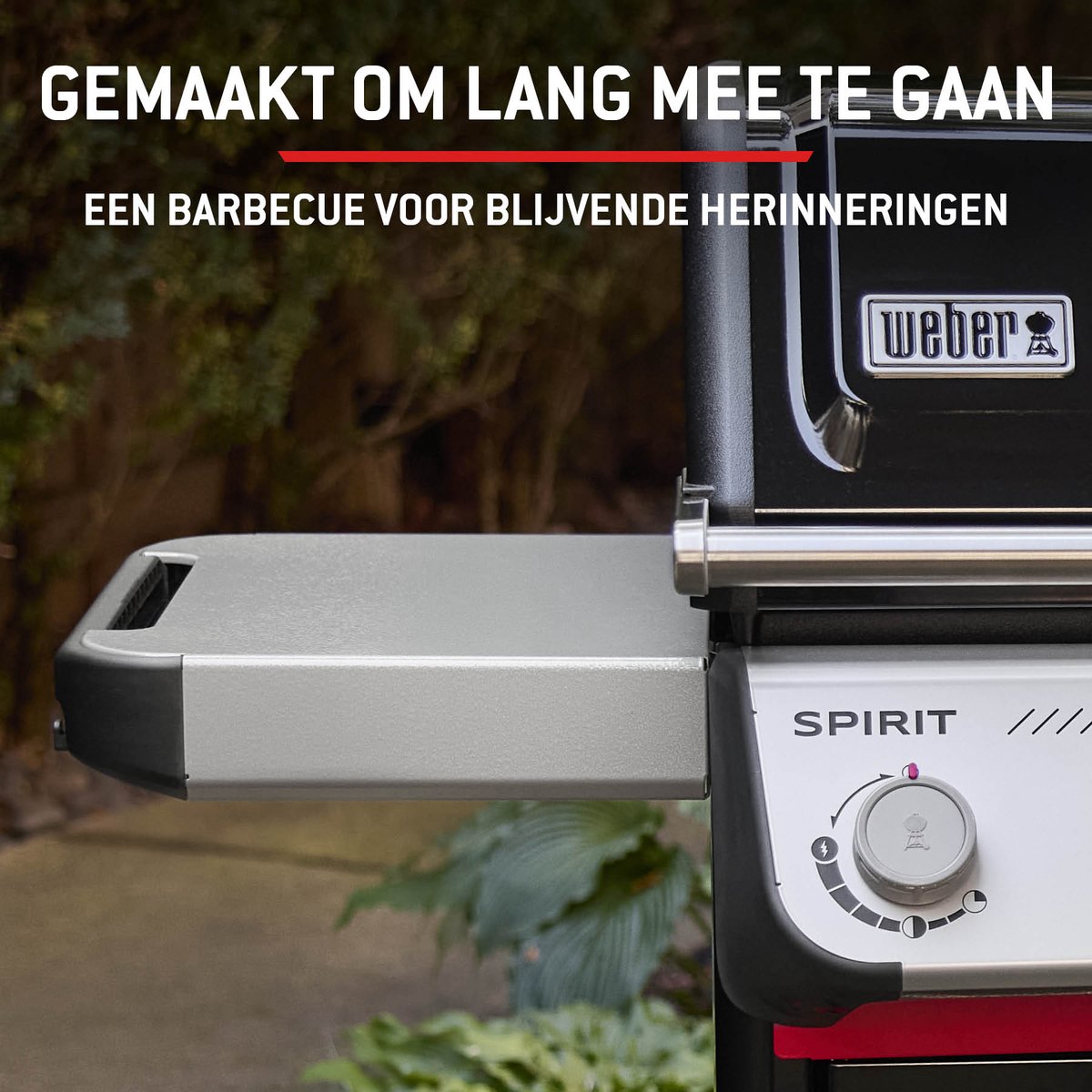 Weber Spirit E-210 - Gasbarbecue - Zwart - 2 Branders met 7,8 kW vermogen - Porselein geëmailleerde gietijzeren grillrooster - 2 Zijtafels - 2 Duurzame wielen - Kast met deur – foto 8