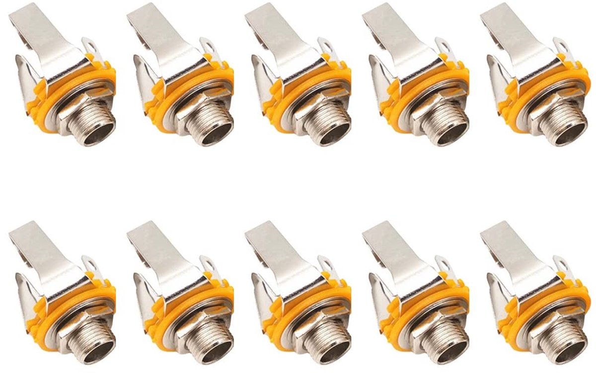 Guitar Jack - Stereo Aansluitingen - 30.2 x 22 mm