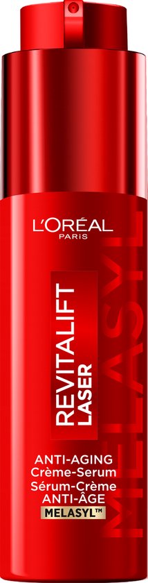 L'Oreal Paris Revitalift Laser Triple Laser Anti-Aging Crème-Serum - Vermindert Rimples & Donkere vlekken - Verrijkt met Melasyl, Vitamine C* & Niacinamide - 50ml