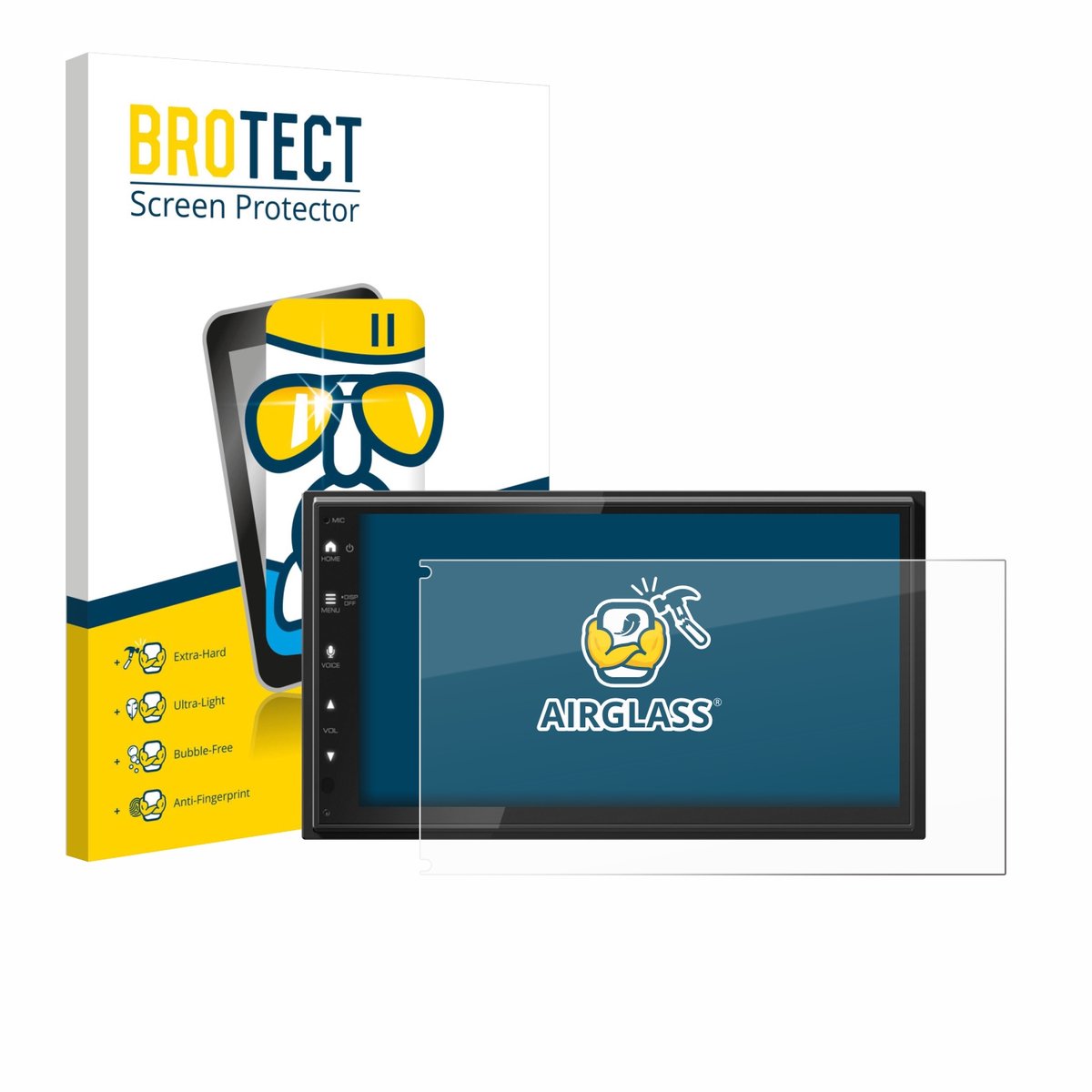 Screenprotector voor Kenwood DMX6523DABS Beschermglas transparant