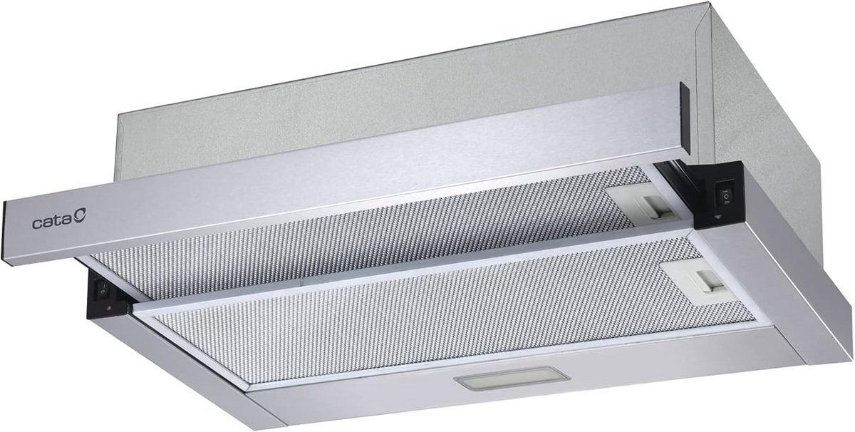 Inbouw Afzuigkap RVS met Tangentiale Motor en 300 m³/u Capaciteit