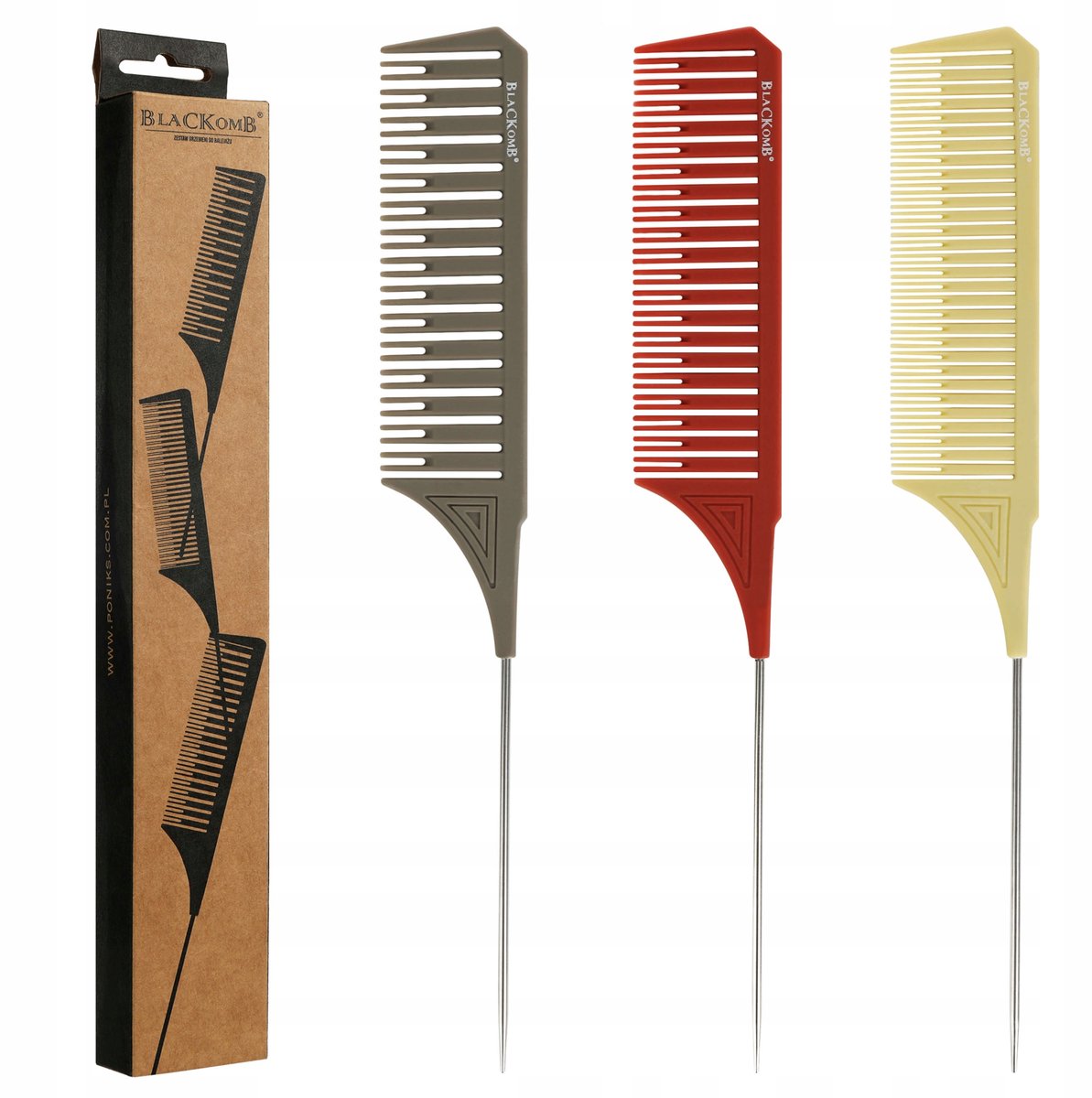 Kapperskam Balayage Sombre 3D - Haarverzorging - Set van 3 stuks