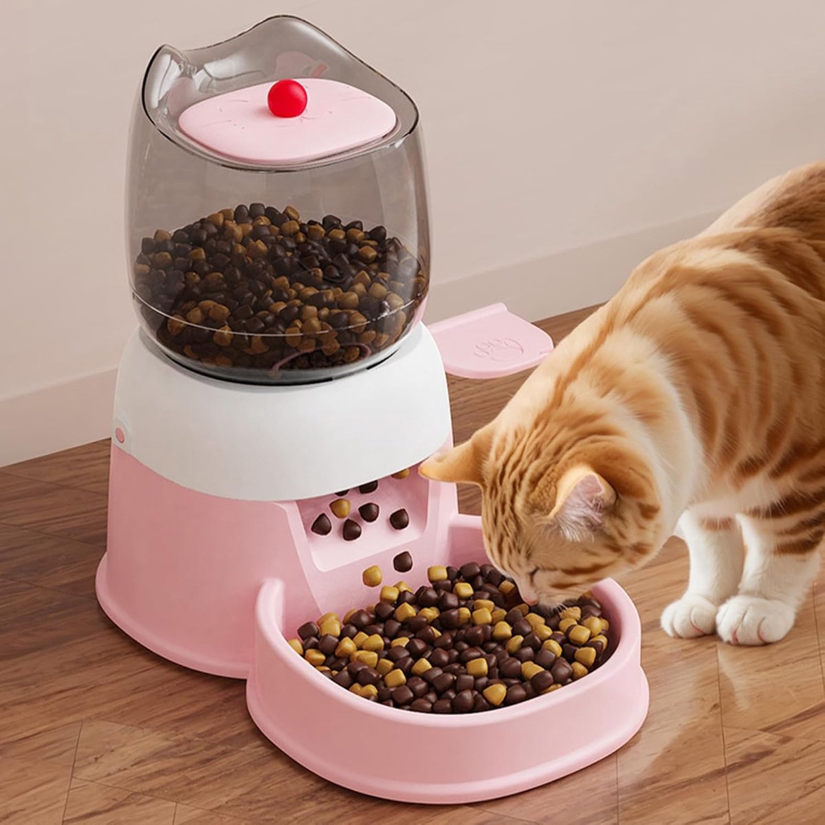 FixionParts Automatische Voederautomaat Kat 2 Liter Roze - afbeelding 3