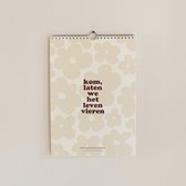 WeLikeToLove Verjaardagskalender - Volwassenen - Verjaardagskalenders - Hippe - Nude - A4