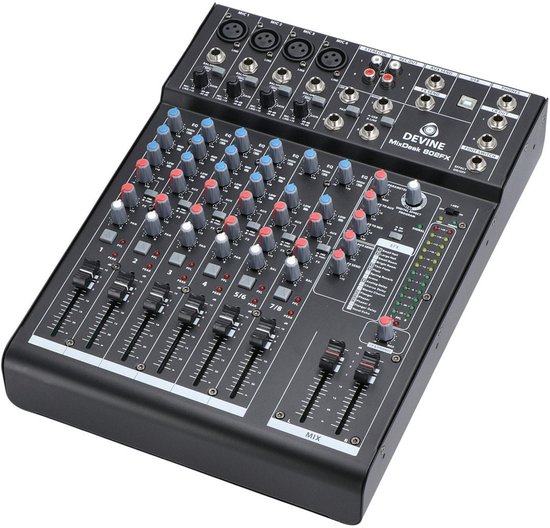 Devine MixDesk 802FX 8-kanaals mixer met FX