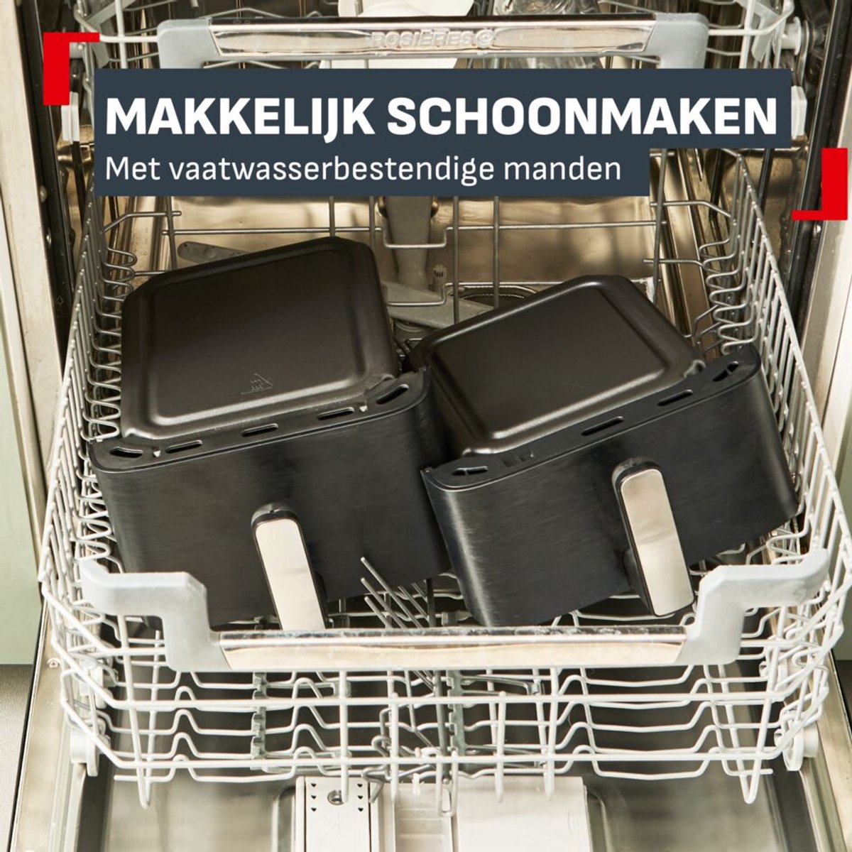 Tefal Easy Fry Crispy Stack EY7528 - Dubbele Airfryer - 10L - 6 automatische programma's - Geschikt voor 6 personen — afbeelding 5