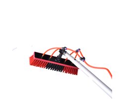 Reinigingsborstel voor Zonnepanelen - 9 meter - Met Telescopisch Handvat - Draaibare Raam- & Paneelborstel
