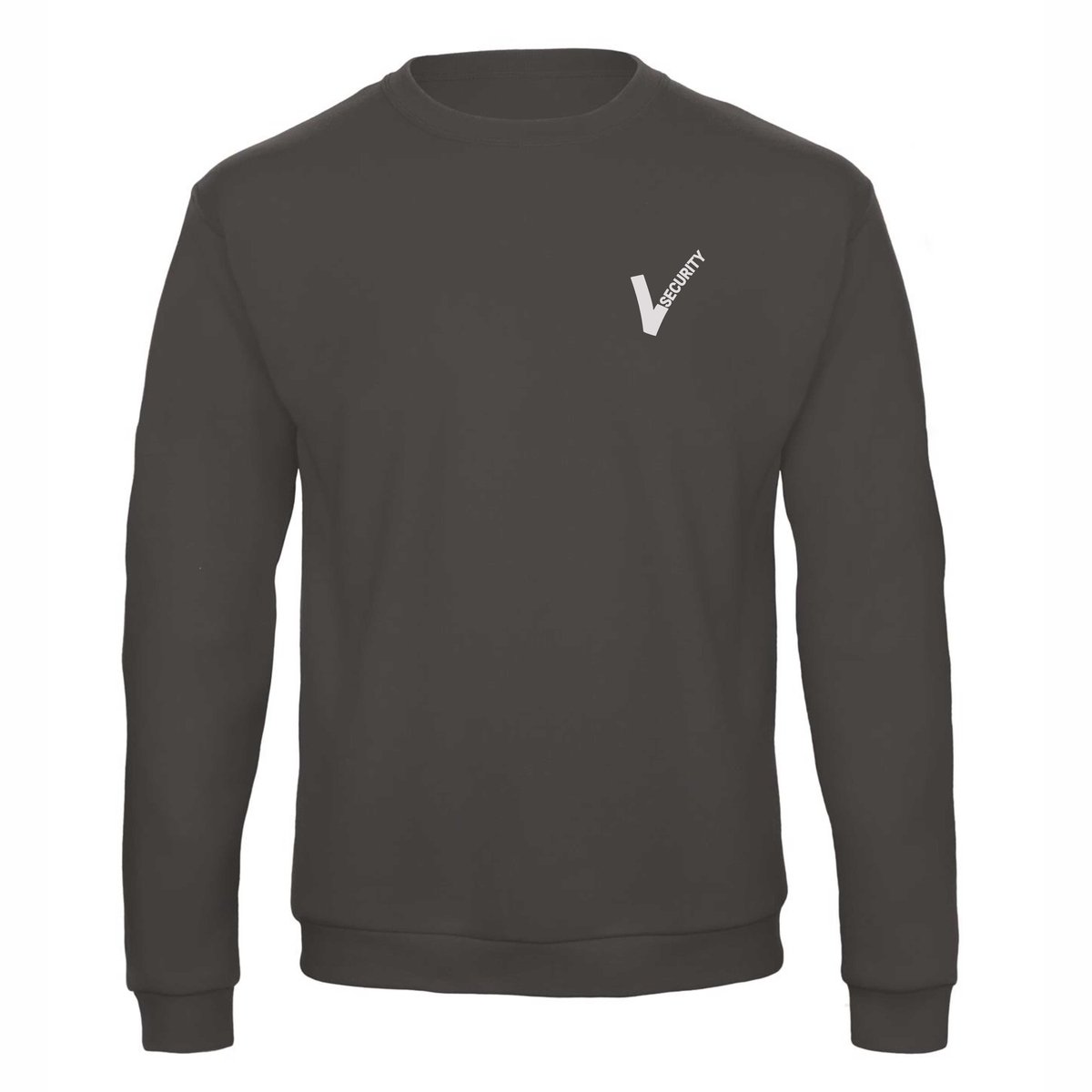 Security Sweater met Officieel Reflecterend Beveiliging Logo - 100% Katoen - Maat 3XL - Anthraciet
