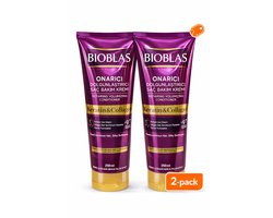 Bioblas Keratin & Collagen Conditioner – 2-Pack (2x250 ml) – Repairing & Volumizing – For Damaged Hair
