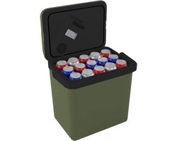 Auronic Koelbox Elektrisch 12V en 230 volt - 25L - Camping Koelkast - Auto - Koelen en Verwarmen - Frigobox - Groen