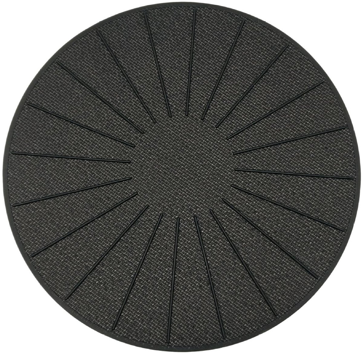 Inductiekookplaatmat - Krasbestendig siliconen en glasvezel - Voor inductiekookplaten - Antislipmat voorkomt dat pannen wegglijden tijdens het koken - Zwart (19,8 cm)