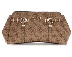 GUESS schoudertas Leona Logo Girlfriend Xbody Latte Logo ...