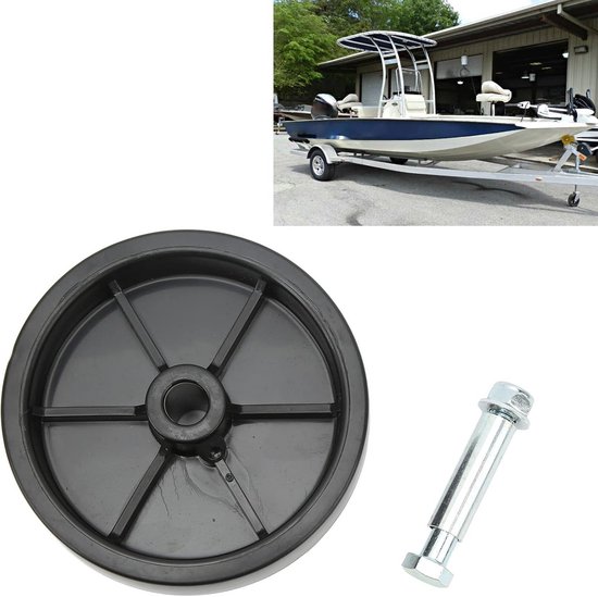 6 Inch Steunwiel voor Aanhanger en Kar - 1200LB Draagkracht - Temperatuurbestendig — afbeelding 2