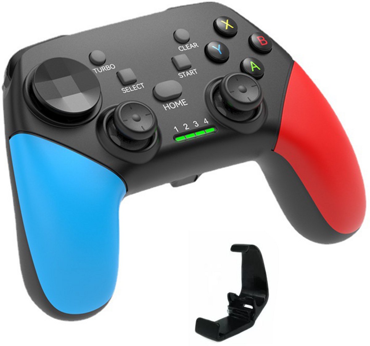 Draadloze Bluetooth-controller, 2,4G-gamingcontroller, compatibel met pc-desktopversies, Android- en iOS-mobiele apparaten en Switch.