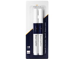 Aquila Voegenstift Wit voor Badkamer - Voegenreparatie & Voegenverf - Voegenreiniger - Voegen Stift Waterbestendig - Voegenfris 7 ML - 2 Stuks