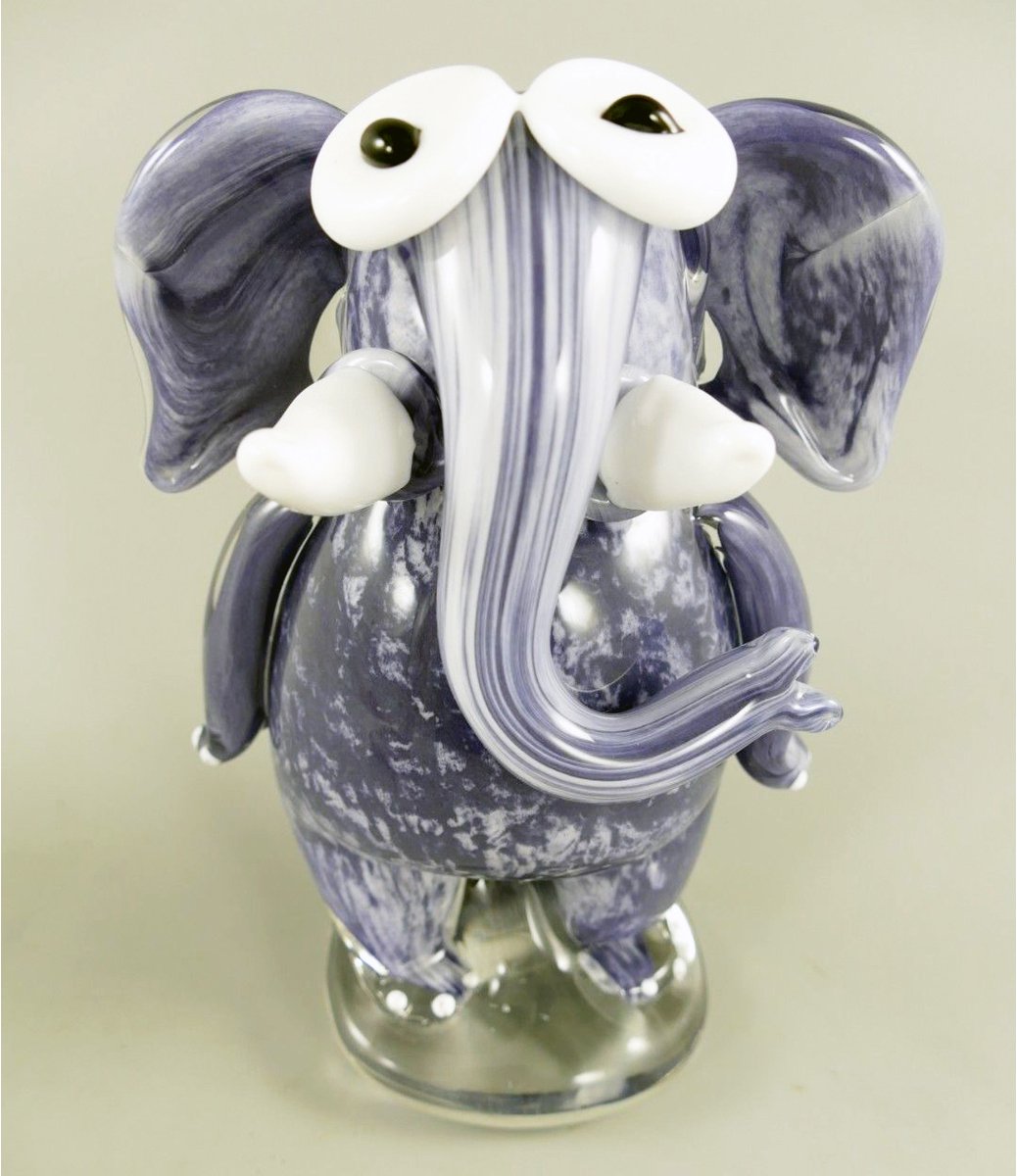 AL - Olifant - Glaswerk - 20 x 14 cm
