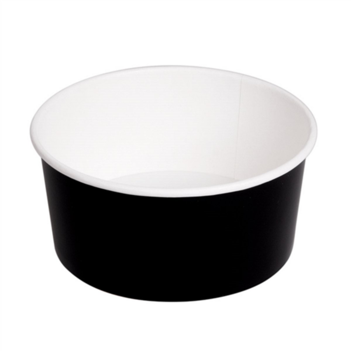 Salade/Poké bowl Kraft/PE Zwart met deksel 500ml