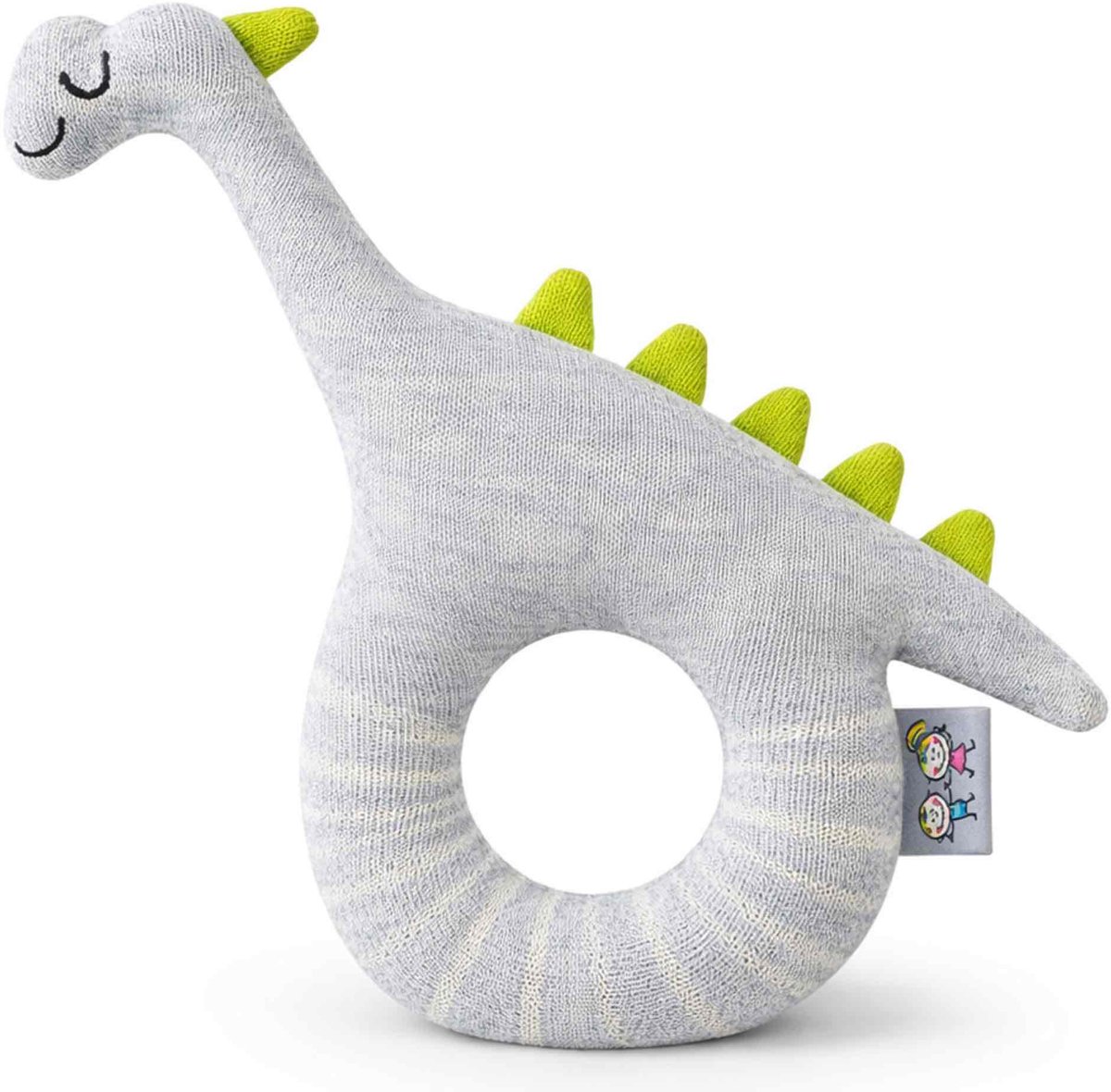 Sevira Kids - Rammelaar baby biokatoen - Grijs