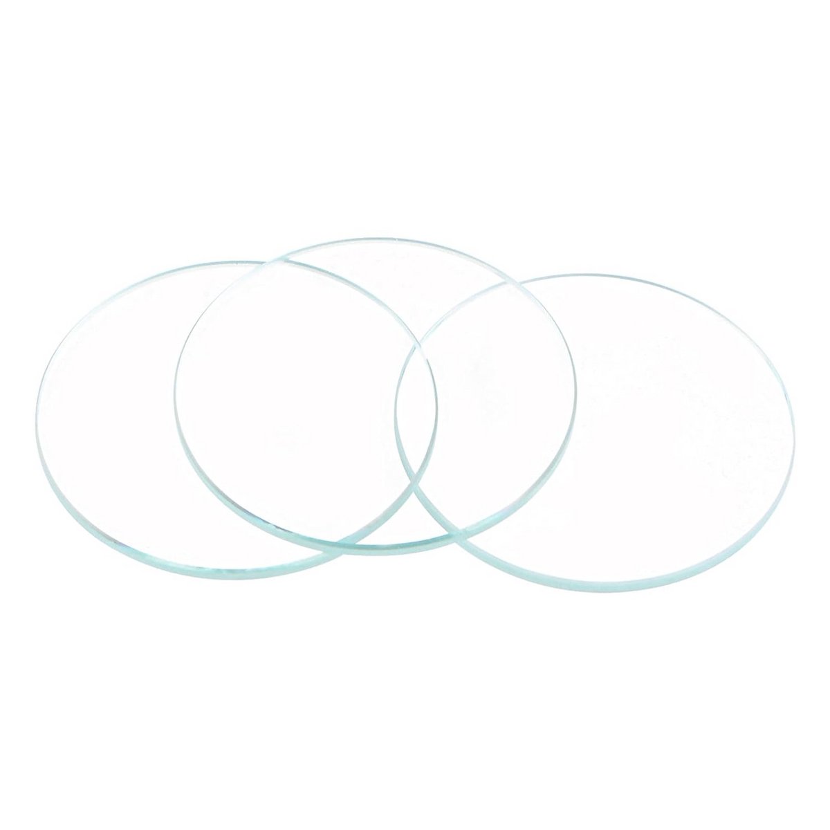 6x Ronde Platte Horlogeglas Universele Vervanging voor Horlogemakers 20mm