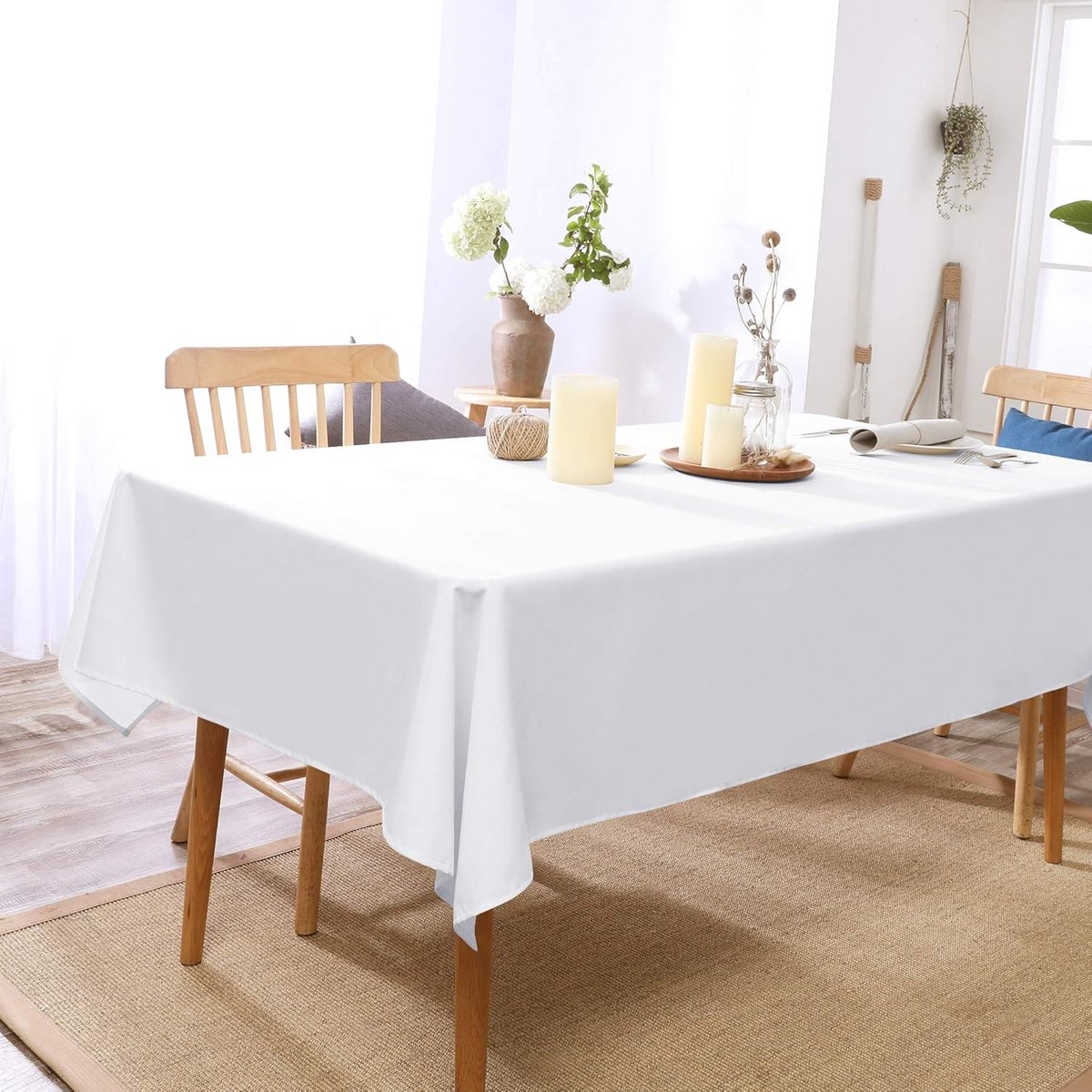 Waterafstotend Kerst Tafelkleed voor Eettafel en Feest - Wasbaar Polyester