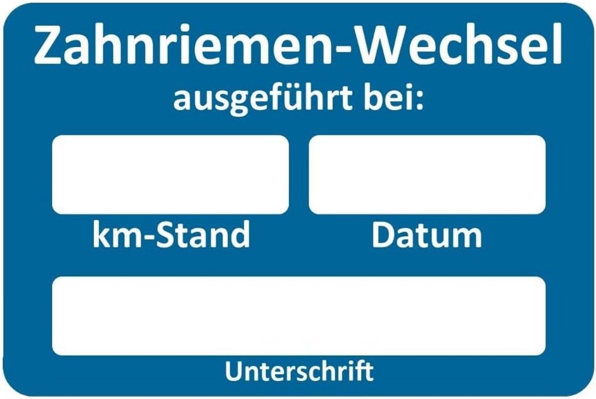 Service Stickers voor Werkplaats en Onderhoud - Herinnering en Planning (5 Stuks)