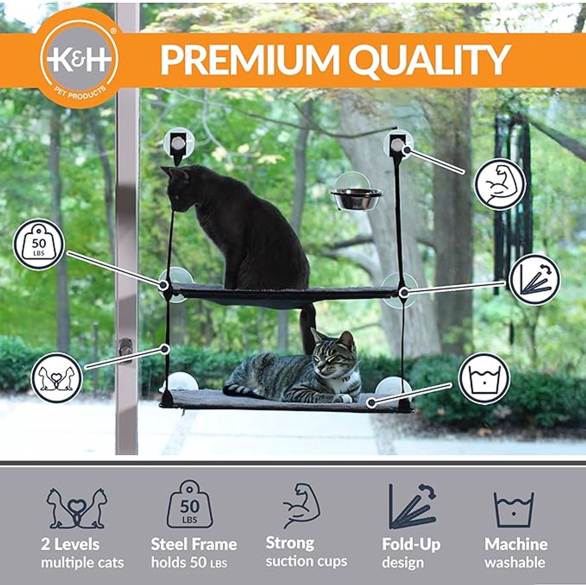EZ Mount Kitty Sill - Katten Hangmat