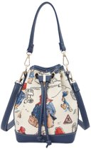 Bucket Bag - Handtas - Schoudertas - Paddington beer met creme achtergrond