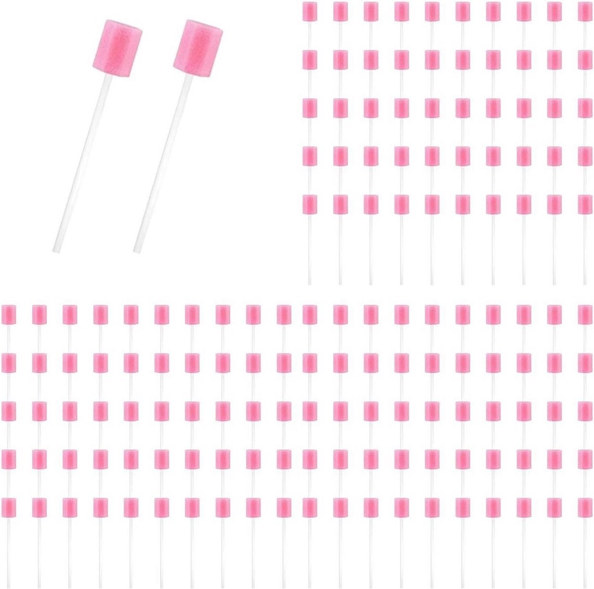150 Stuks Zachte Sponsstaafjes voor Mondverzorging en Reiniging