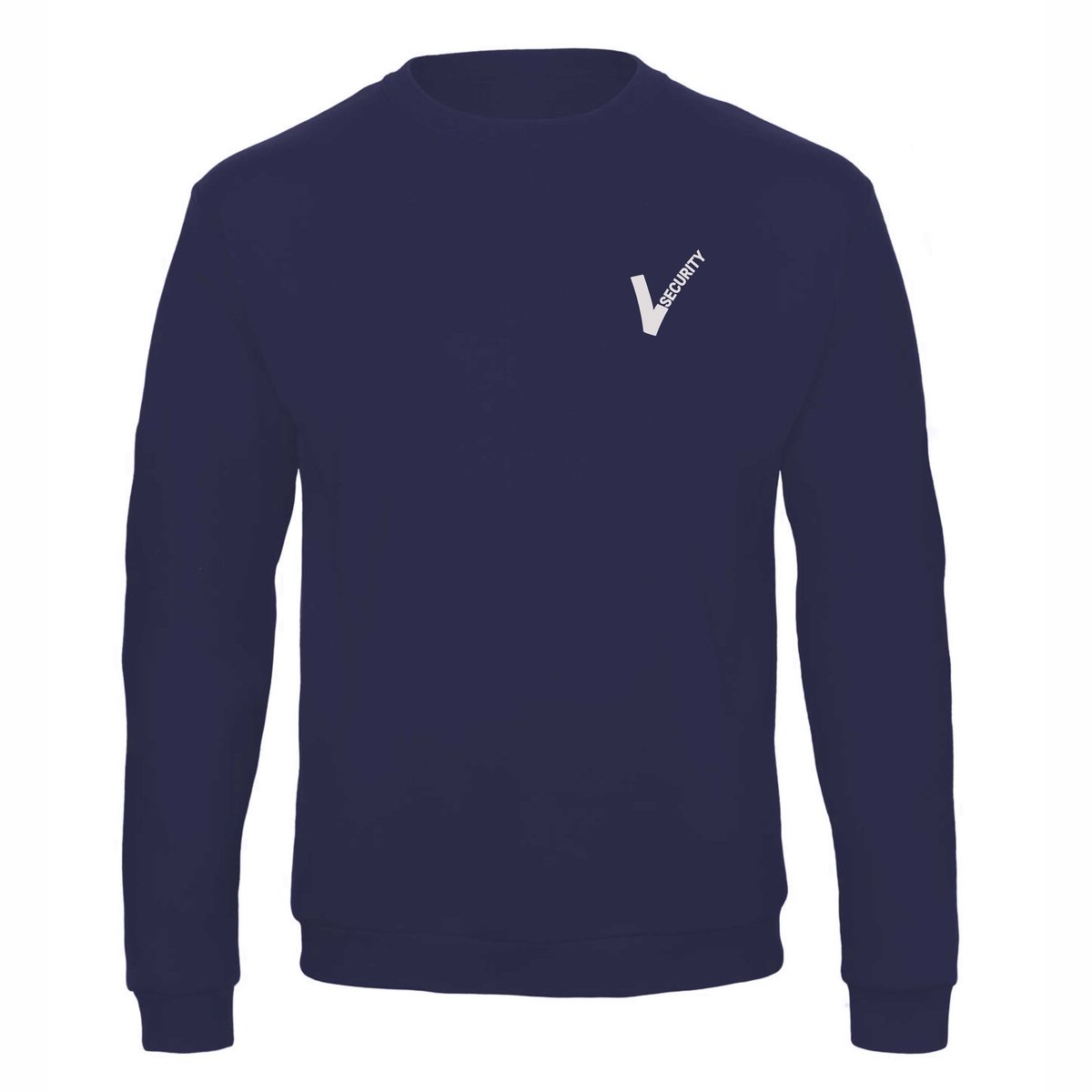 Security Sweater met Officieel Reflecterend Beveiliging Logo - Maat 4XL - Navy